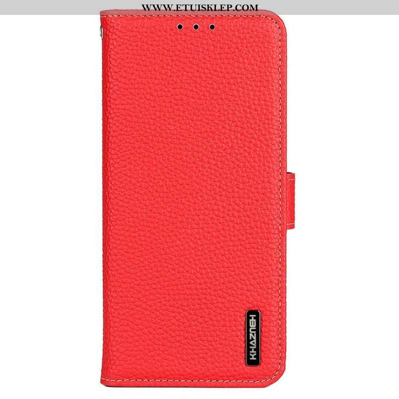 Etui Folio do Xiaomi Redmi Note 12 5G Khazneh Skóra Liczi